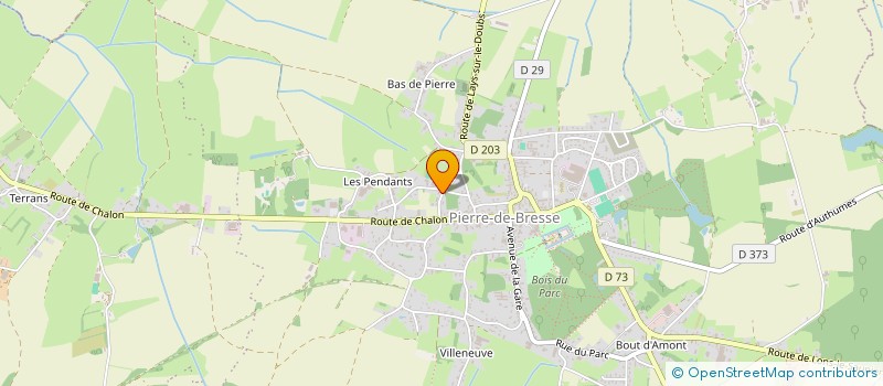 localisation de l'entreprise MONSIEUR PIERRE GAGNERET  PIERRE-DE-BRESSE