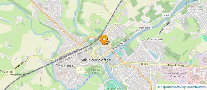 localisation de l'entreprise MONSIEUR PIERRE GAIGNARD  SABLE SUR SARTHE