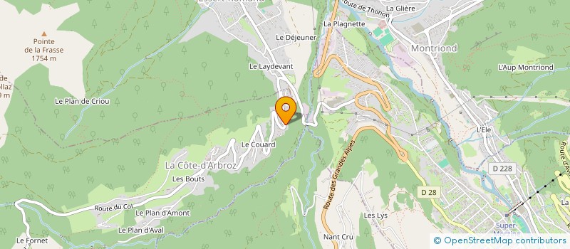 localisation de l'entreprise MONSIEUR PIERRE GALLAY à LA COTE-D'ARBROZ