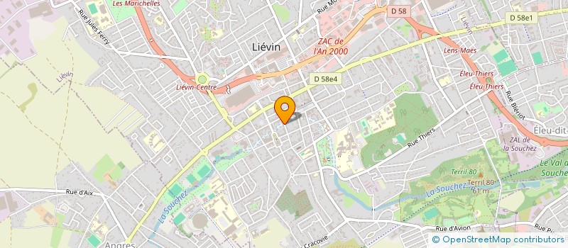 localisation de l'entreprise MONSIEUR PIERRE GALLET  LIEVIN