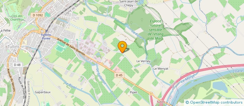 localisation de l'entreprise MONSIEUR PIERRE GALLIN-MARTEL  TULLINS