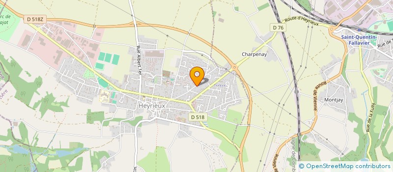 localisation de l'entreprise MONSIEUR PIERRE GALLON  HEYRIEUX