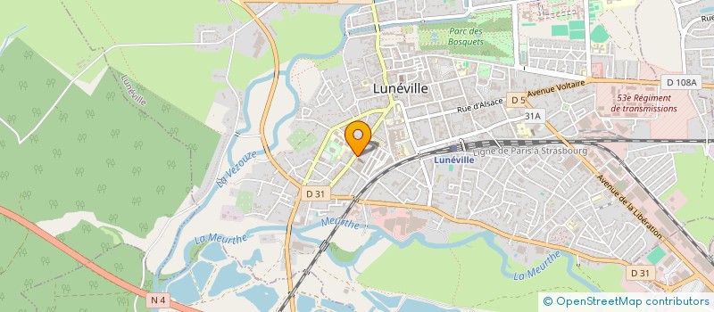 localisation de l'entreprise MONSIEUR PIERRE GALLOY  LUNEVILLE