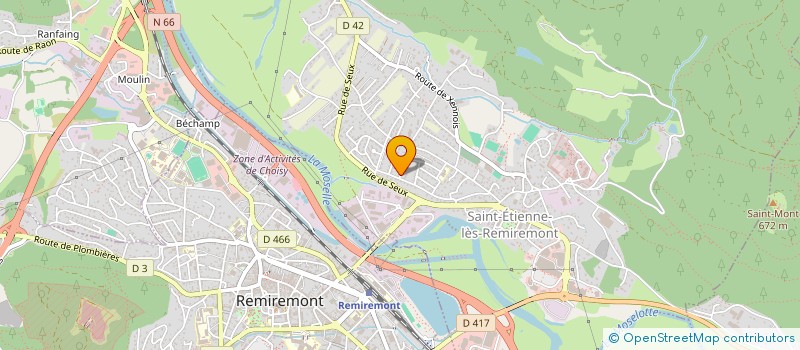 localisation de l'entreprise MONSIEUR PIERRE GALMICHE  SAINT-ETIENNE-LES-REMIREMONT