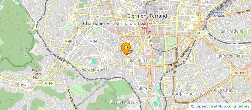 localisation de l'entreprise MONSIEUR PIERRE GALY  CLERMONT-FERRAND