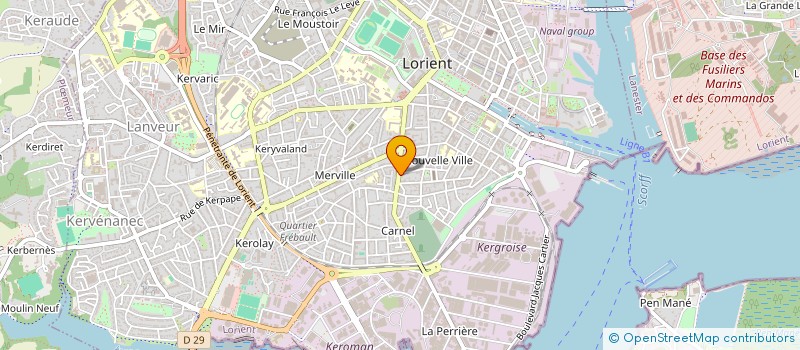 localisation de l'entreprise MONSIEUR PIERRE GALZIN à LORIENT