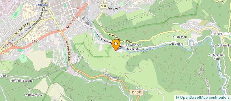 localisation de l'entreprise MONSIEUR PIERRE GAMARRA  SAINT-ETIENNE