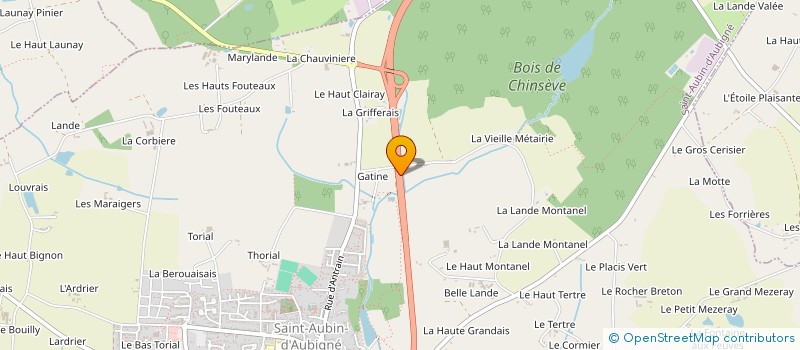 localisation de l'entreprise MONSIEUR PIERRE GARAULT  SAINT AUBIN D'AUBIGNE