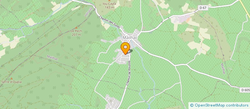 localisation de l'entreprise MONSIEUR PIERRE GARCIA  MAILHAC