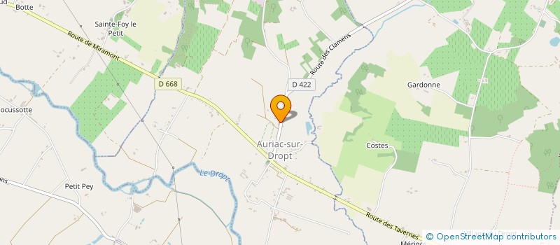 localisation de l'entreprise MONSIEUR PIERRE GARCIA  AURIAC-SUR-DROPT