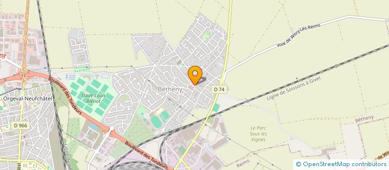 localisation de l'entreprise MONSIEUR PIERRE GARNIER  BETHENY