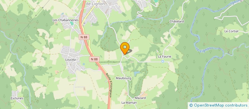 localisation de l'entreprise MONSIEUR PIERRE GARRIER  SAINT-MAURICE-DE-LIGNON