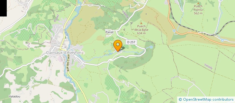 localisation de l'entreprise MONSIEUR PIERRE GARRIGUES  CLAIRVAUX-D AVEYRON