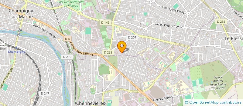 localisation de l'entreprise MONSIEUR PIERRE GASPAR -VIEIRA à CHAMPIGNY-SUR-MARNE