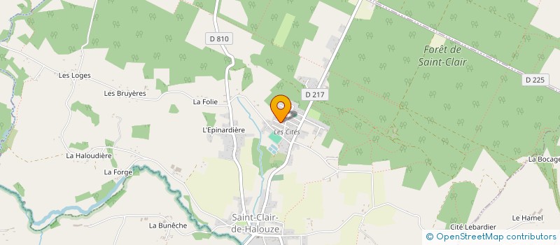 localisation de l'entreprise MONSIEUR PIERRE GASTINE à SAINT-CLAIR-DE-HALOUZE