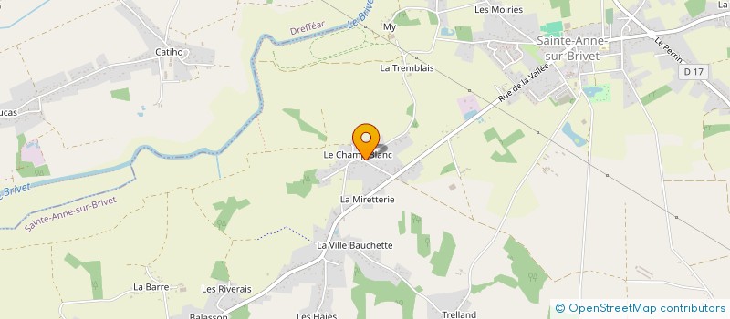 localisation de l'entreprise MONSIEUR PIERRE GATTEPAILLE  SAINTE-ANNE-SUR-BRIVET