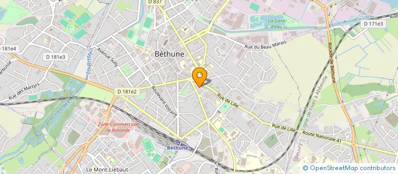 localisation de l'entreprise MONSIEUR PIERRE GAUDENZI à BETHUNE