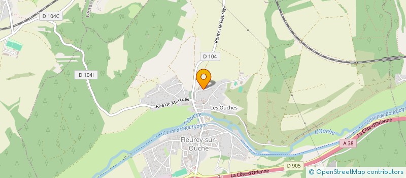 localisation de l'entreprise MONSIEUR PIERRE GAUDET  FLEUREY-SUR-OUCHE