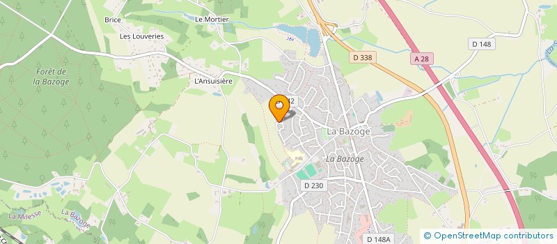 localisation de l'entreprise MONSIEUR PIERRE GAUDIN  LA BAZOGE