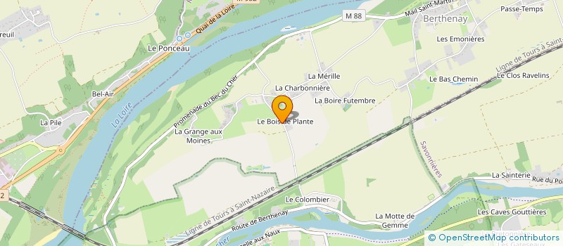 localisation de l'entreprise MONSIEUR PIERRE GAUDOUIN  BERTHENAY