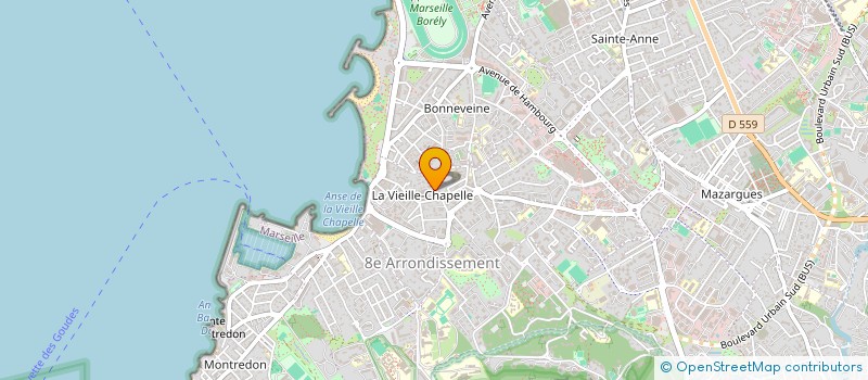 localisation de l'entreprise MONSIEUR PIERRE GAUDRY à MARSEILLE 8EME