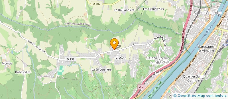 localisation de l'entreprise MONSIEUR PIERRE GAUTHIER  SAINT-CYR-SUR-LE-RHONE