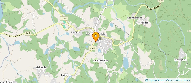 localisation de l'entreprise MONSIEUR PIERRE GAUTHIER à COMPREIGNAC