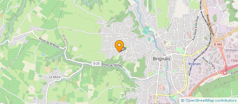 localisation de l'entreprise MONSIEUR PIERRE GAUTHIER  BRIGNAIS