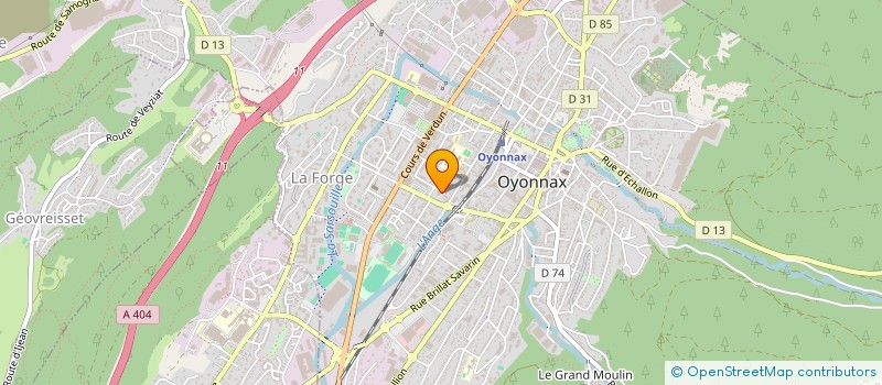 localisation de l'entreprise MONSIEUR PIERRE GAUTIER à OYONNAX