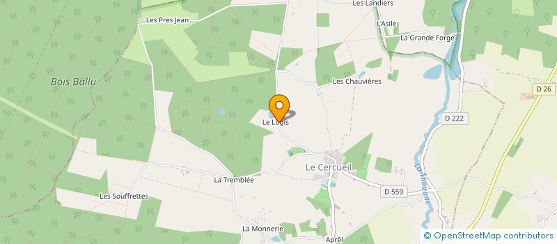 localisation de l'entreprise MONSIEUR PIERRE GAUTIER à LE CERCUEIL