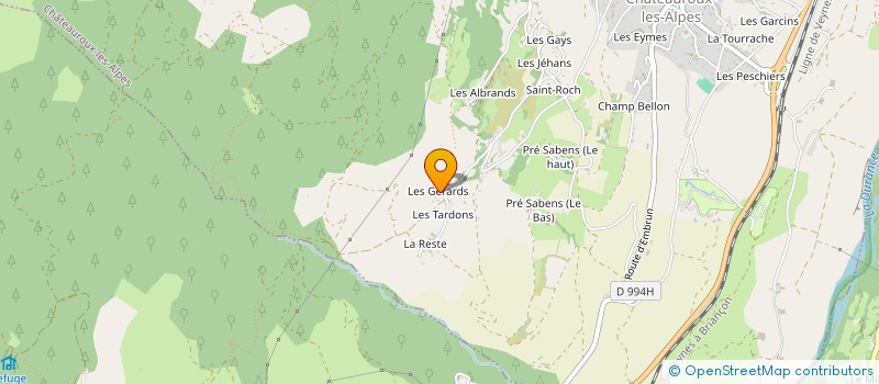 localisation de l'entreprise MONSIEUR PIERRE GAY à CHATEAUROUX-LES-ALPES