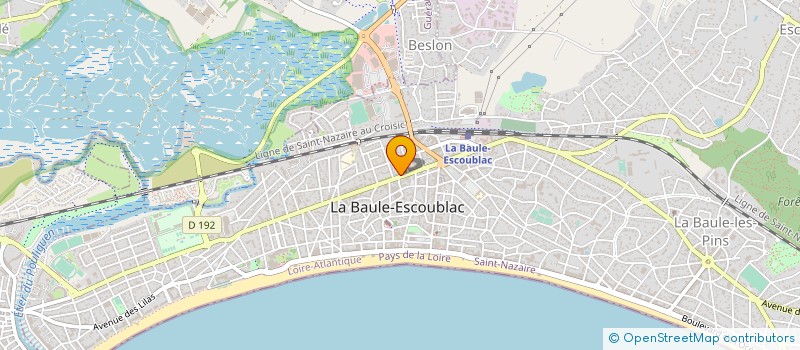 localisation de l'entreprise MONSIEUR PIERRE GELLARD à LA BAULE-ESCOUBLAC