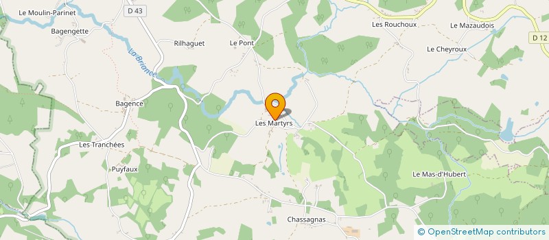 localisation de l'entreprise MONSIEUR PIERRE GENESTE à LA CROISILLE-SUR-BRIANCE