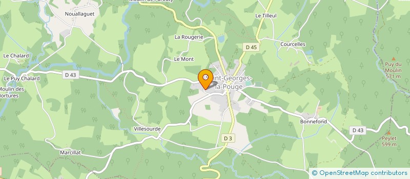 localisation de l'entreprise MONSIEUR PIERRE GENIAUX à SAINT-GEORGES-LA-POUGE