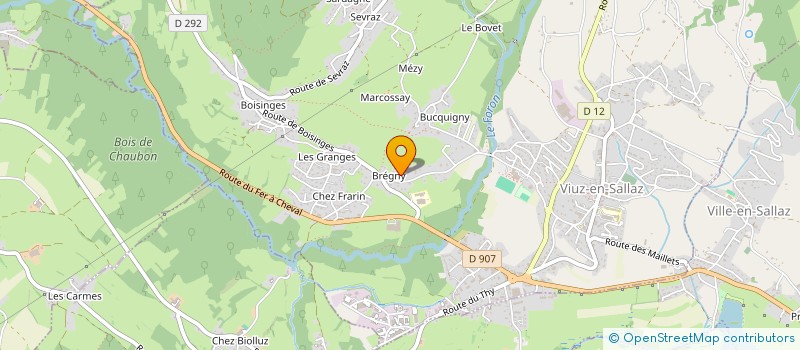 localisation de l'entreprise MONSIEUR PIERRE GENIN-REPOND  VIUZ-EN-SALLAZ