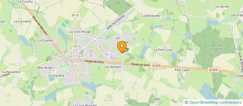 localisation de l'entreprise MONSIEUR PIERRE GEOFFROY  SAINT-GERMAIN-DU-BOIS