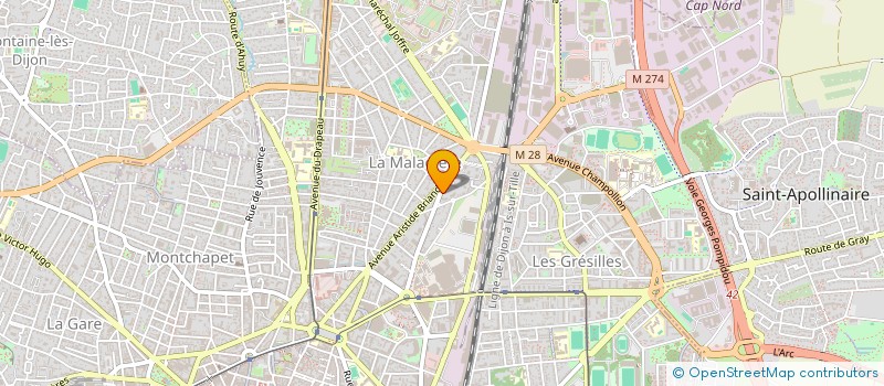 localisation de l'entreprise MONSIEUR PIERRE GERARDUZZI  DIJON