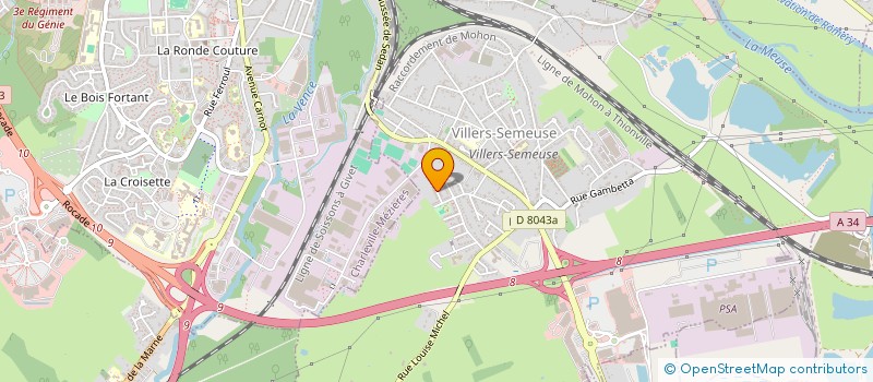 localisation de l'entreprise MONSIEUR PIERRE GERAUD  LA FRANCHEVILLE