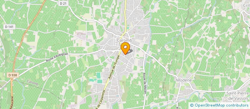 localisation de l'entreprise MONSIEUR PIERRE GERIN  CAROMB
