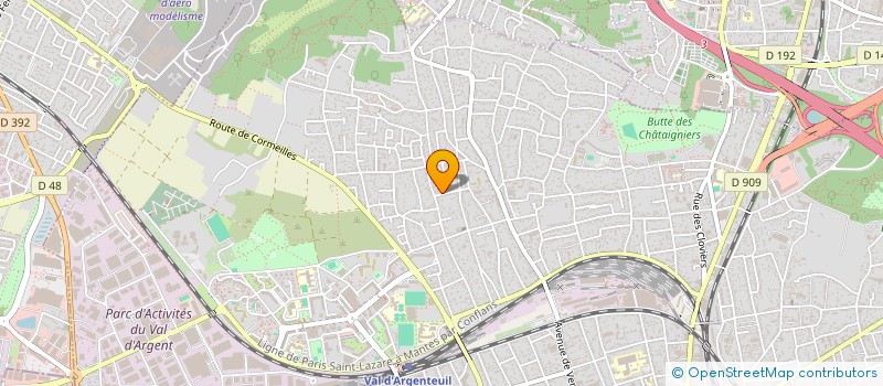 localisation de l'entreprise MONSIEUR PIERRE GERNEZ  ARGENTEUIL