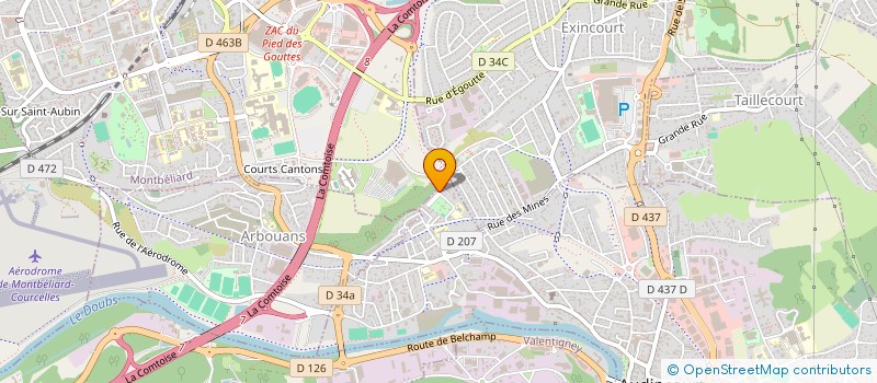 localisation de l'entreprise MONSIEUR PIERRE GHIRARDI  AUDINCOURT