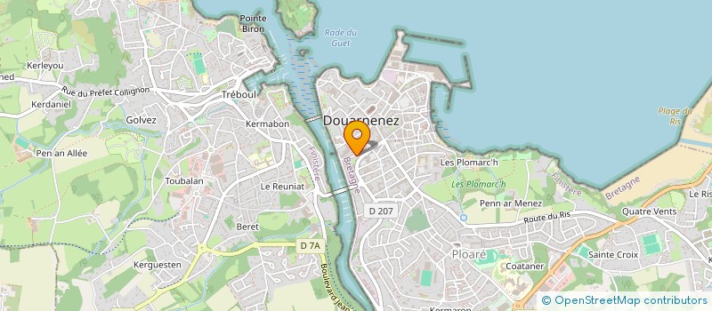 localisation de l'entreprise MONSIEUR PIERRE GIARDINI  DOUARNENEZ