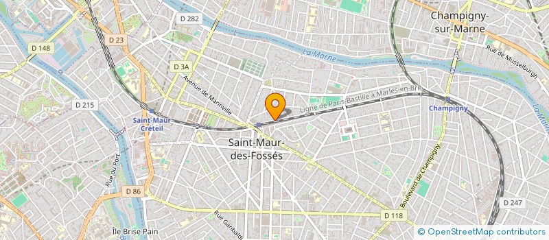 localisation de l'entreprise MONSIEUR PIERRE GIBBE  SAINT-MAUR-DES-FOSSES