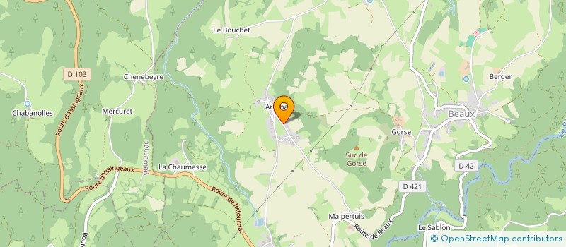 localisation de l'entreprise MONSIEUR PIERRE GIBERT  BEAUX