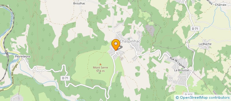 localisation de l'entreprise MONSIEUR PIERRE GIBERT  CHASPINHAC