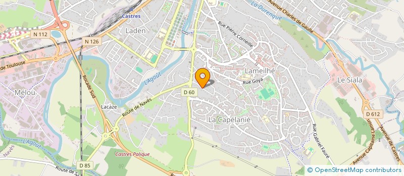 localisation de l'entreprise MONSIEUR PIERRE GIBERT  CASTRES