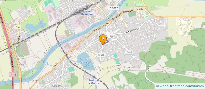 localisation de l'entreprise MONSIEUR PIERRE GIFFARD à BEAUMONT-SUR-OISE