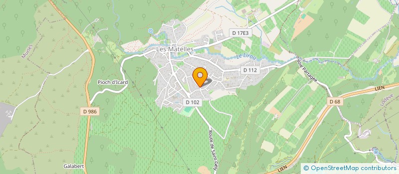 localisation de l'entreprise MONSIEUR PIERRE GILBERT  LES MATELLES