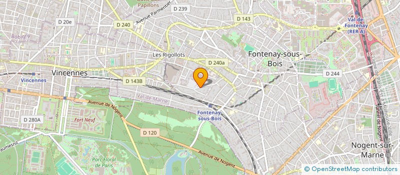 localisation de l'entreprise MONSIEUR PIERRE-GILLES HOUDART à FONTENAY-SOUS-BOIS