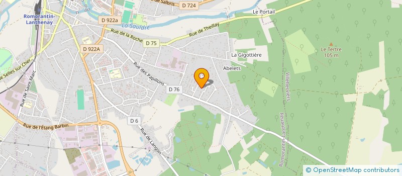 localisation de l'entreprise MONSIEUR PIERRE GILLET  ROMORANTIN-LANTHENAY